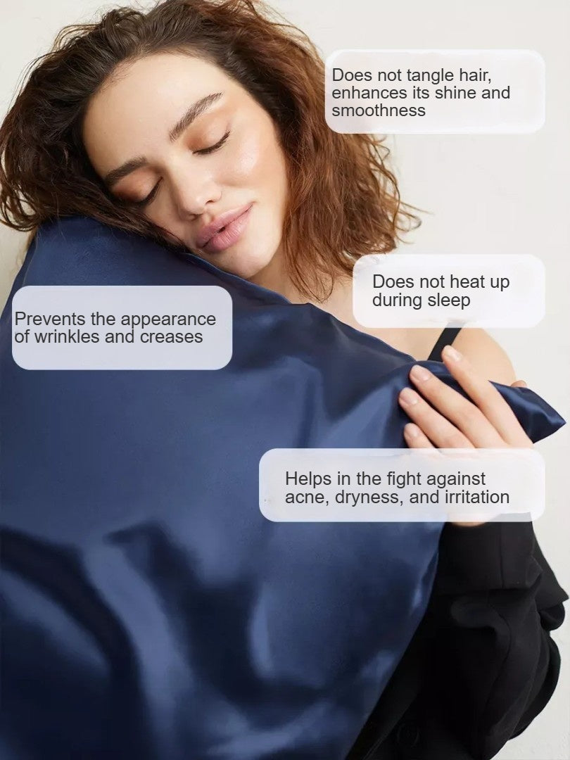 Navy Blue Pillowcase